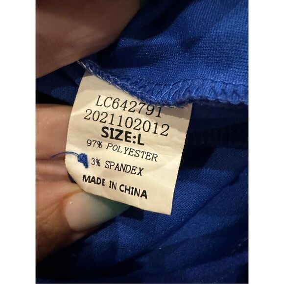 Royal blue jumpsuit romper size large - Picture 4 of 4